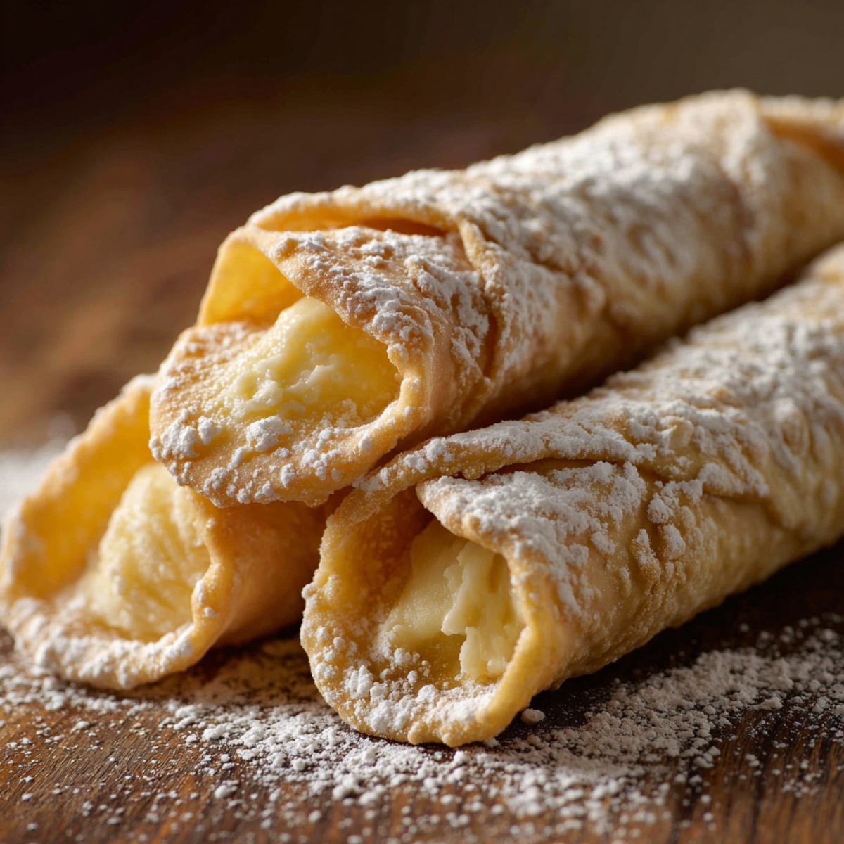 A hand whisking melted butter into a well of flour in a beige mixing bowl the beginning of making pastry dough.
