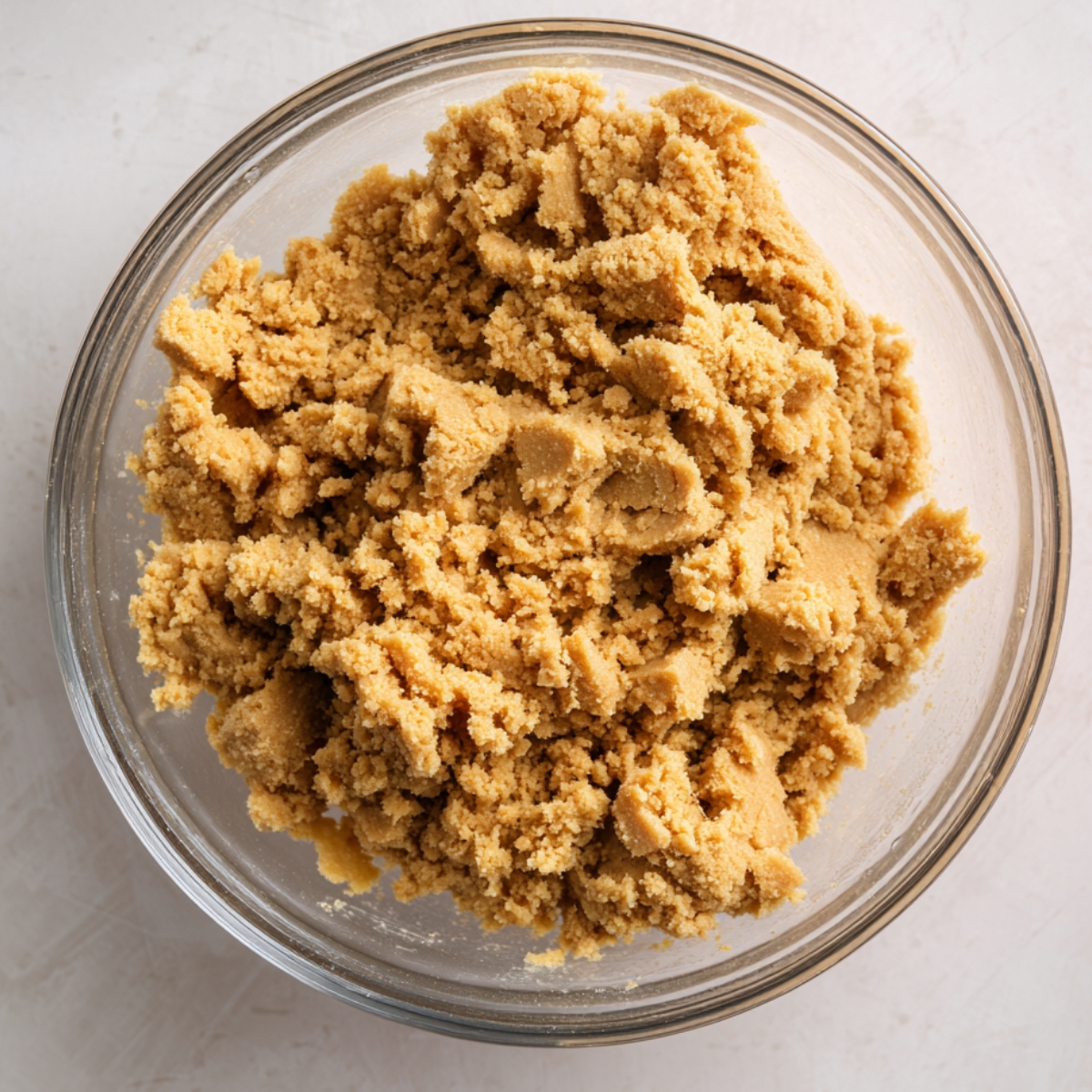 Unbaked peanut butter cookies pressed with a crisscross fork pattern, arranged on wrinkled parchment paper. A vintage metal fork lies nearby. The cookies have slightly rough edges and soft shadows, enhancing the cozy, homemade preparation feel.