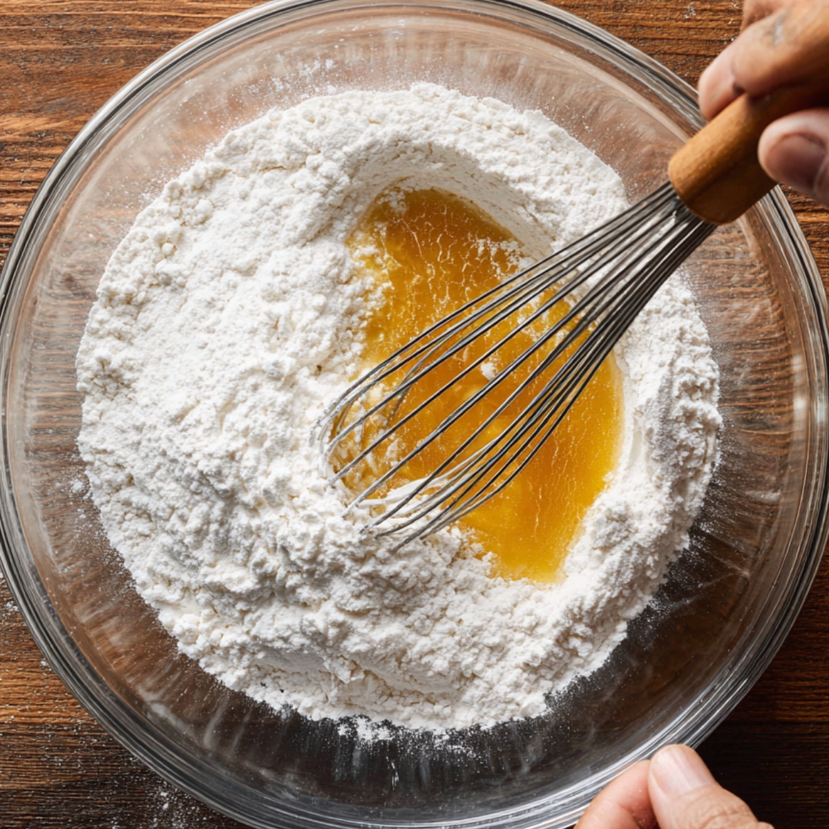 Cubes of butter melting and bubbling in a pan, the first step in making béchamel sauce.