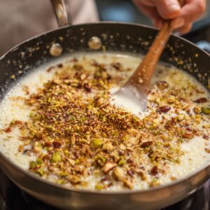This text refers to a step in the recipe for making carrot halwa, where after the milk is cooked down, sugar is added.