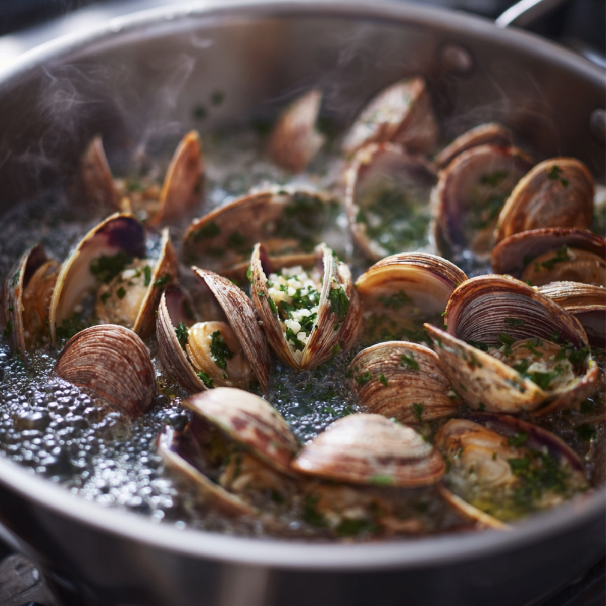 Prepare your clams by scrubbing them under cold water. (This is a repeat of the previous step.) Scrubbing your clams well under cold water is important to remove any impurities or debris from their shells.