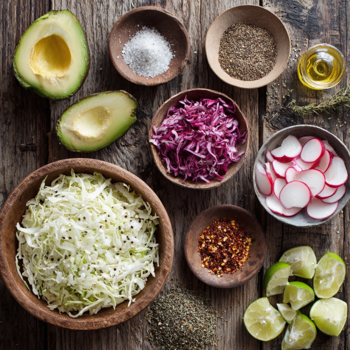 Ground cumin, dried oregano, and other seasonings (likely used to build flavor for a Mexican dish) are displayed as part of the ingredients needed for the recipe.