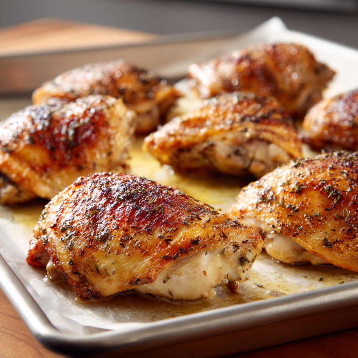 Let the marinated chicken rest for about 5 minutes before cooking to allow the flavors to meld and the chicken to reach room temperature