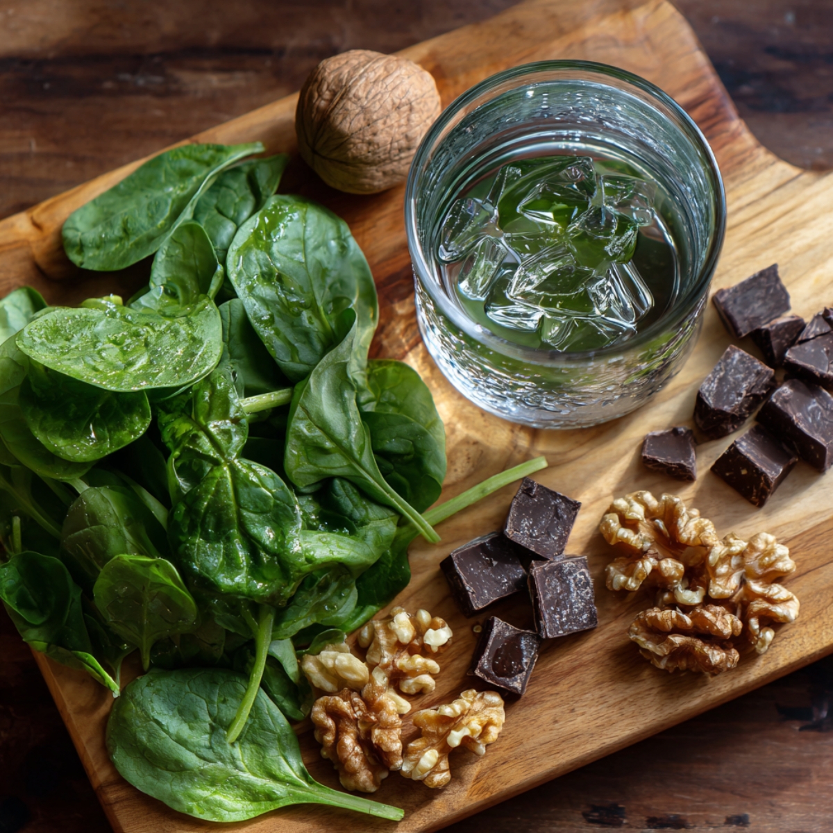 The base ingredients for a rich chocolate flavor—dark cocoa powder and semi-sweet chocolate chips. These add depth and sweetness to the brownies
