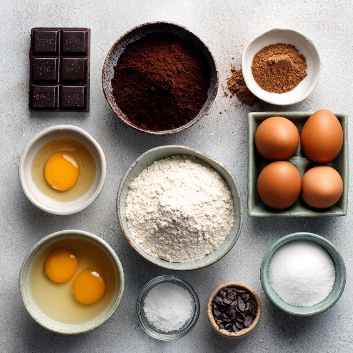 Beat the eggs and sugars together until the mixture becomes thick and creamy, ensuring the perfect base for your brownie batter.