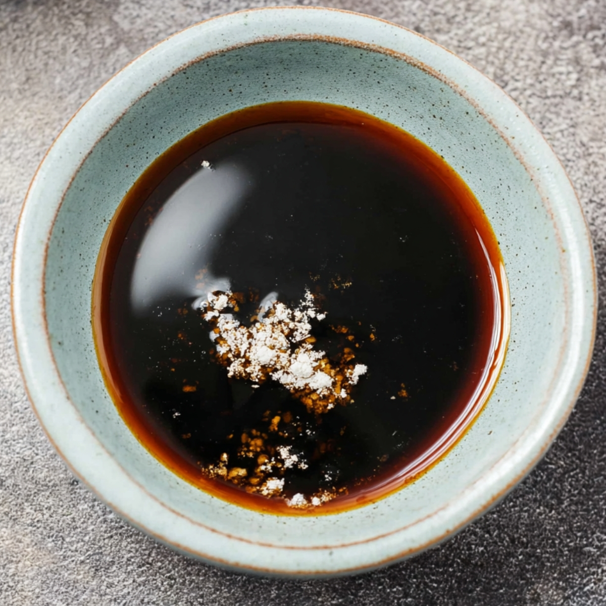 Thai Basil Beef Recipe - Quick, Easy & Ready in 25 Min 11 A bowl of soy sauce with cornstarch, ready to be used for cooking