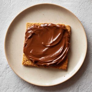 Chocolate layer smooth on the cracker before adding marshmallow.